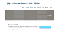 Desktop Screenshot of miltonsmovers.com