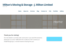 Tablet Screenshot of miltonsmovers.com